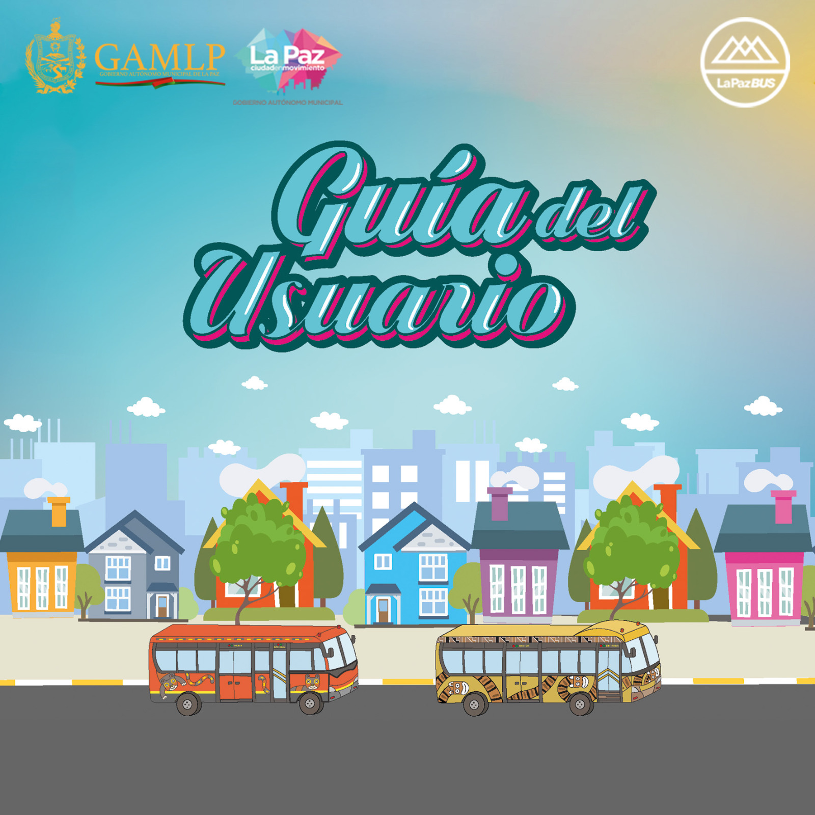 portada de la guía del usuario de la paz bus